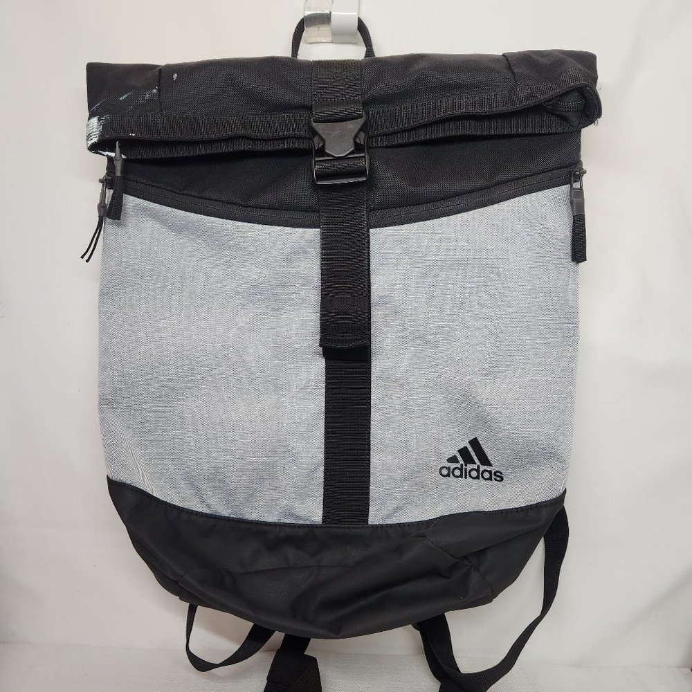 adidas Unisex Adult Classic backpack duffel gray black folding top Street Lite